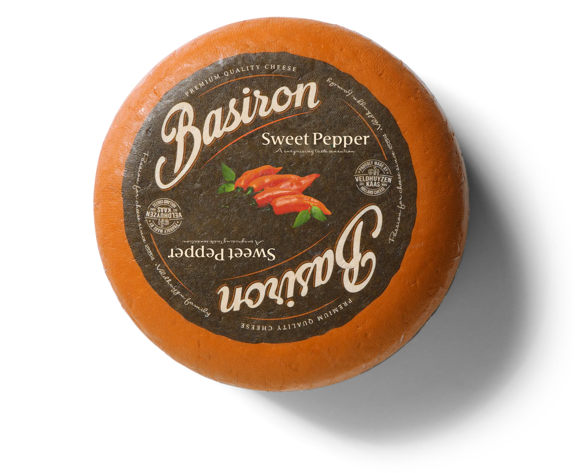 Basiron Sweet Pepper Wheel Premium Cheese