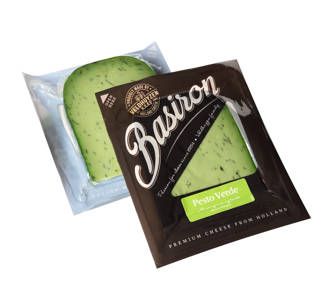 Basiron Cheese Food Service Wedges Pesto Verde Packaging